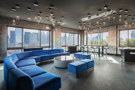 The rooftop party lounge is adjacent to the rooftop sun terrace.