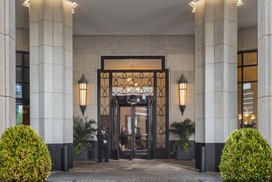 Grand lobby with 24-hour concierge and doorman.