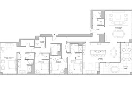 The Row Four Bedroom Floorplan