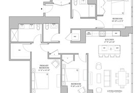 The Row Three Bedroom Floorplan