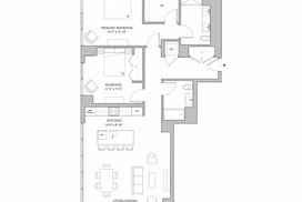 The Row Two Bedroom Floorplan