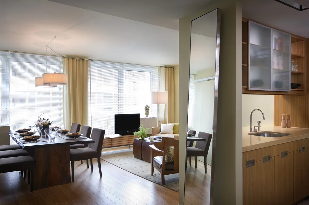 Oversized windows let in plenty of light and views of West Chelsea.