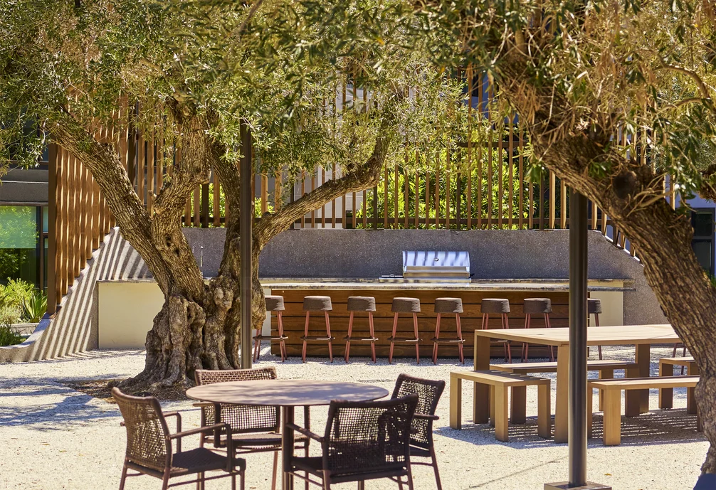 BBQ area and outdoor dining