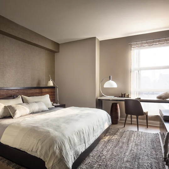 Open, light filled bedrooms offer ample space and storage.