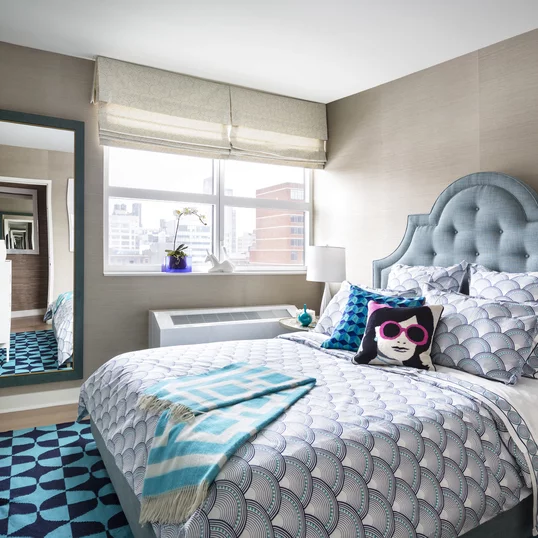 Open, light filled bedrooms offer ample space and storage.