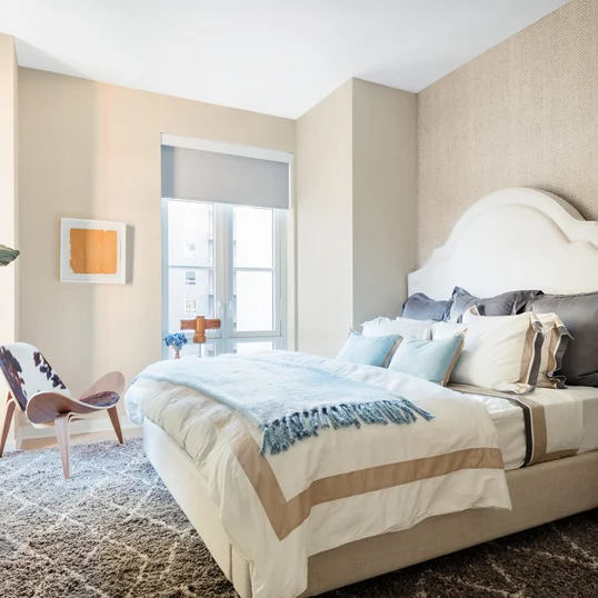 Warm, inviting bedrooms with ample storage