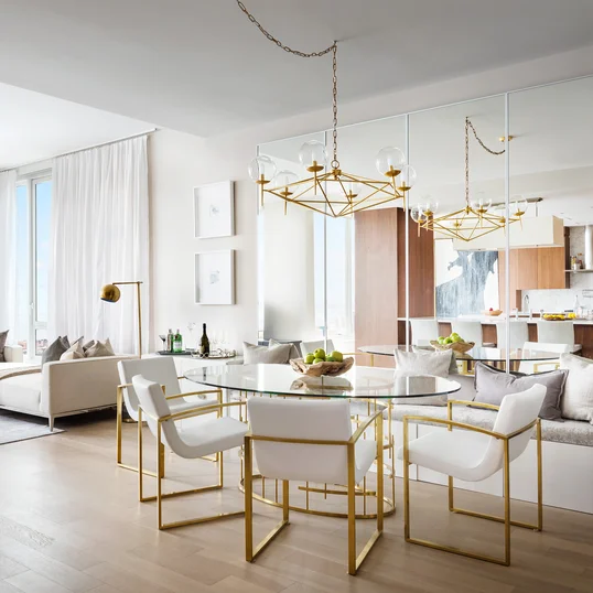 Large living and dining areas