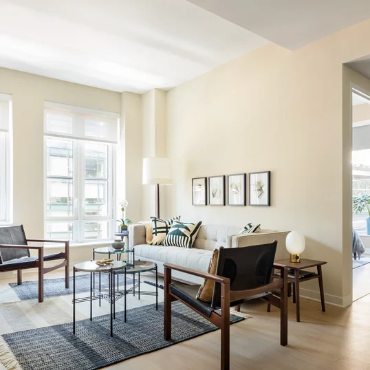 Open living and dining