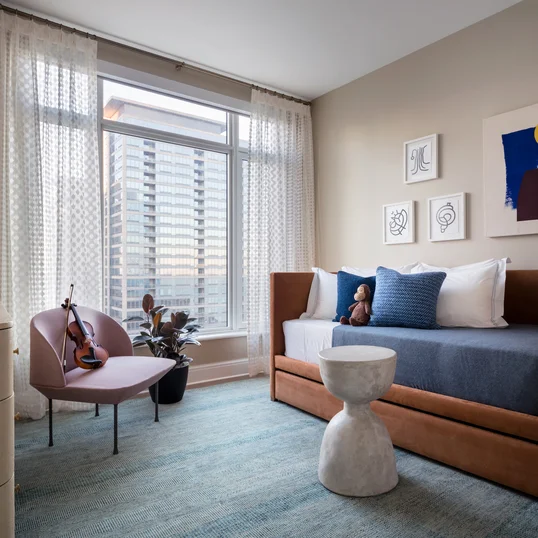 Extra bedrooms allows for extra beds or guest suite/home office.