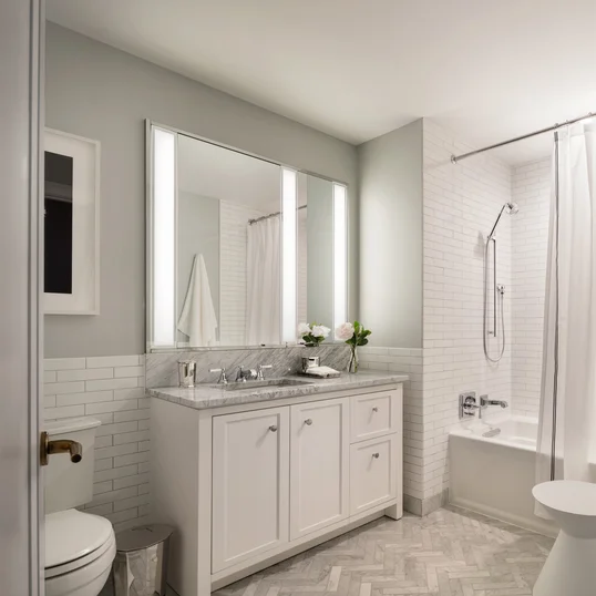 Extra bathrooms allows extra space and storage for family and guests.