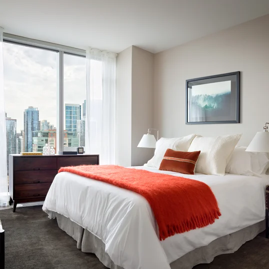 Large bedrooms with ample closet space