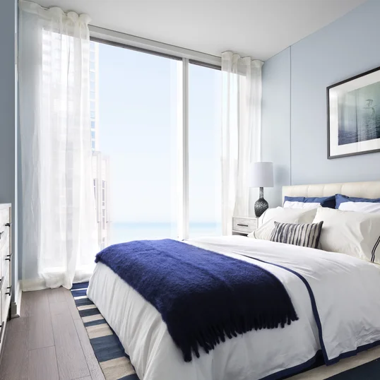 Second bedroom provides extra space and storage