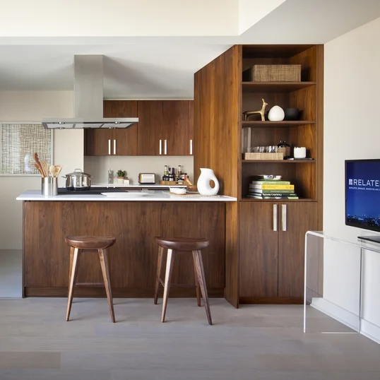 Indulge your inner chef in these gourmet kitchens with stainless steel appliances and custom wood cabinetry.