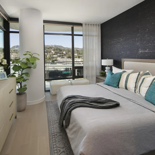 Large, open bedrooms with ample light and storage