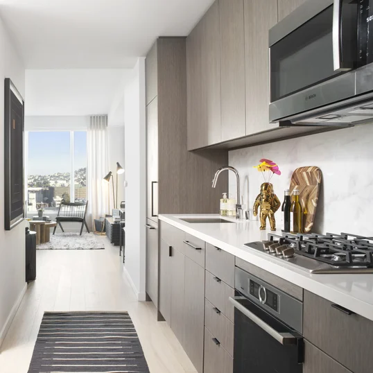 Six-inch wide-plank oak flooring throughout.