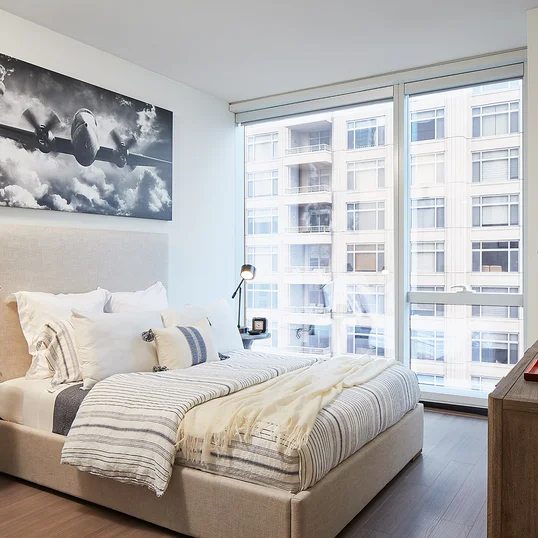 Large bedrooms with ample closet space.