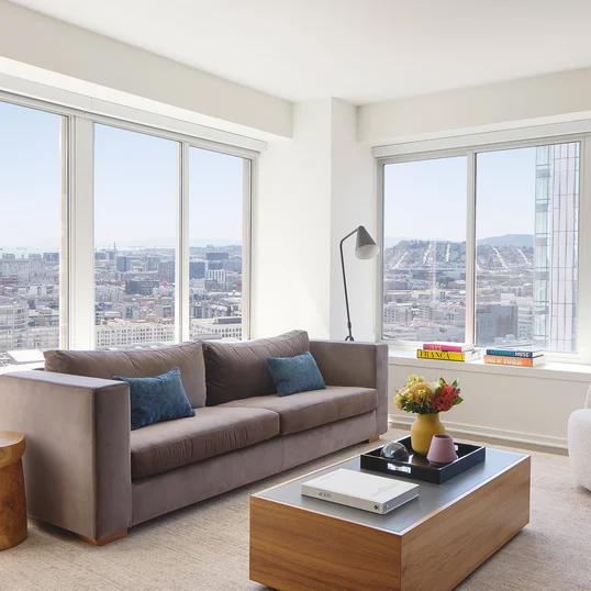 Enjoy city views from the comfort of home.