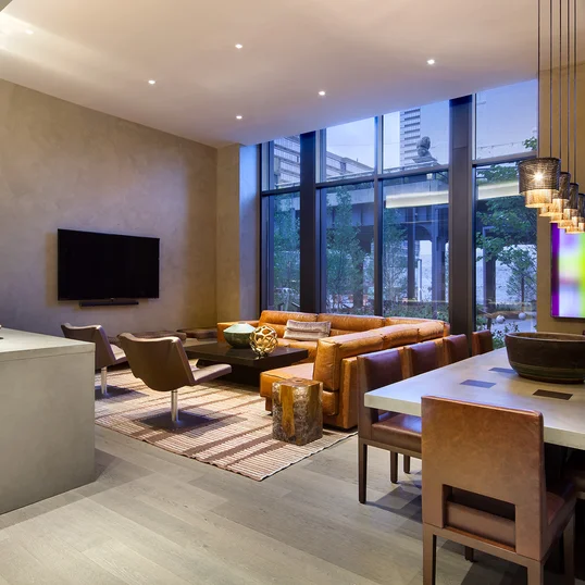 Private entertainment lounge