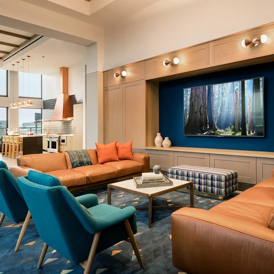 Screening room for you and your friends to watch sports, movies, and more.