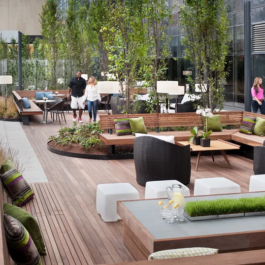 Two spacious terraces