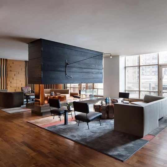 Resident lounge with private terrace