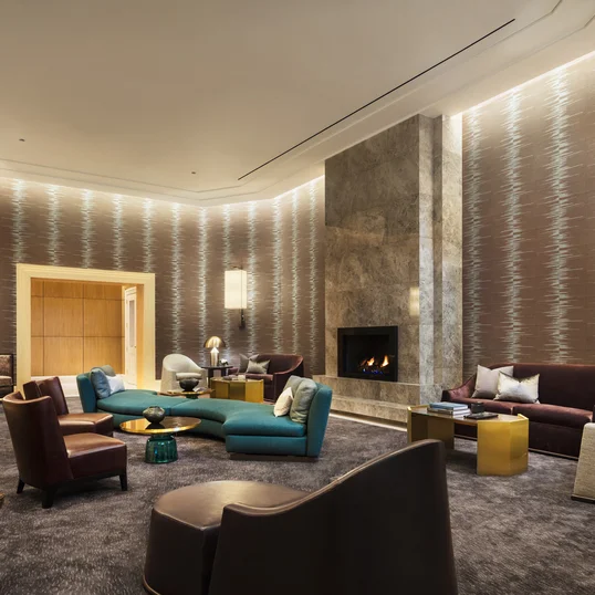 Apartment lounge to allow residents to mingle.