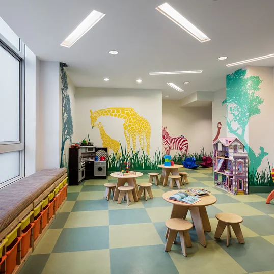 Families enjoy the children's playroom, where toys, books, and games of all types surround you and your young explorer.