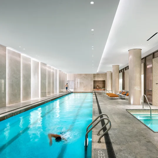 Pool and spa designed by Andrew Kikoski