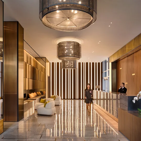 24/7 attended lobby with concierge