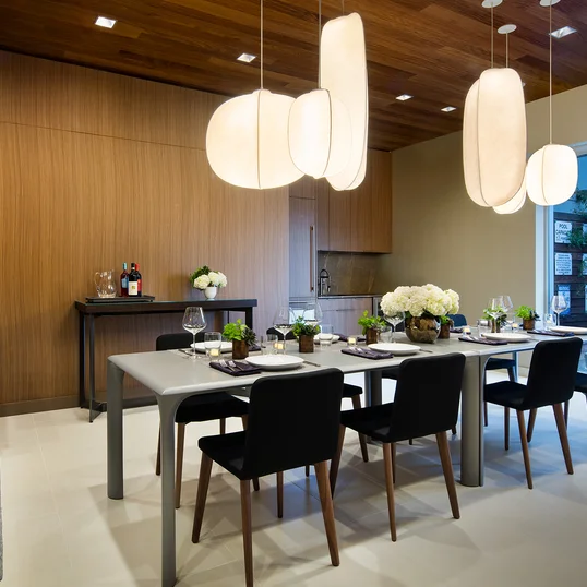A private dining room is available for residents to reserve.