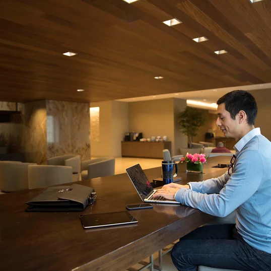 The Paramount business center is fully equipped.