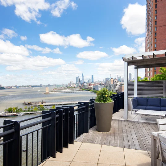Take in spectacular waterfront views from the rooftop sun terrace.
