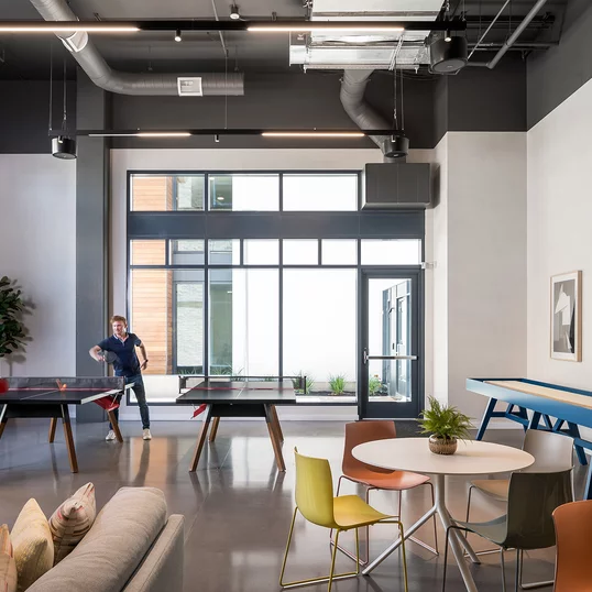 Mason Lounge with ping-pong table, shuffleboard and wet bar