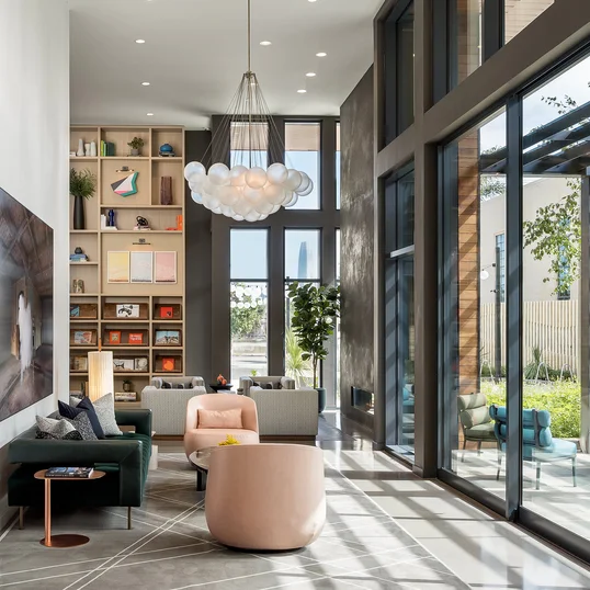 Fireside library and lounge