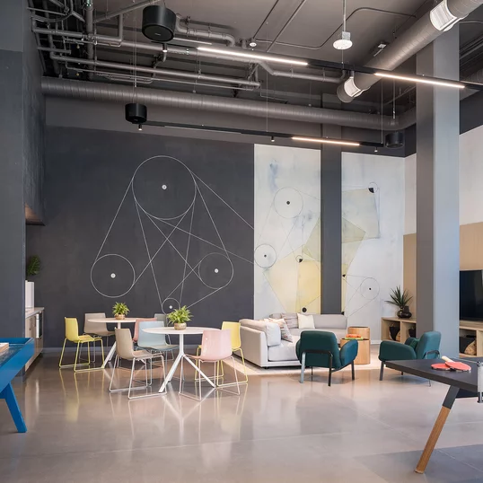 Mason Lounge with ping-pong table, shuffleboard and wet bar